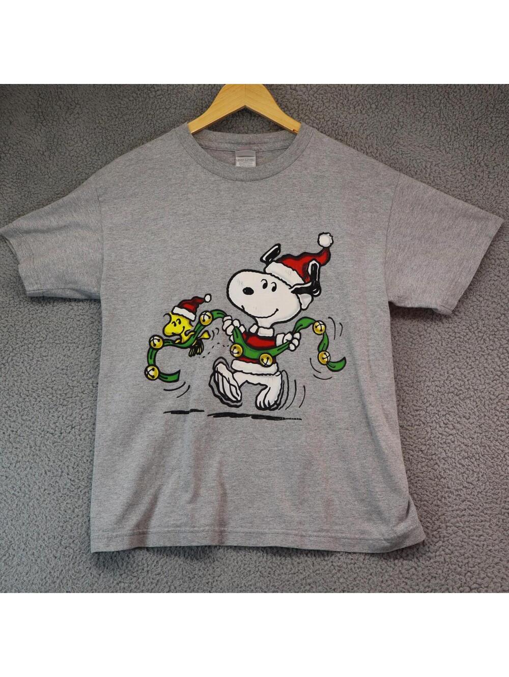 Peanuts Christmas Snoopy Woodstock Shirt XL women